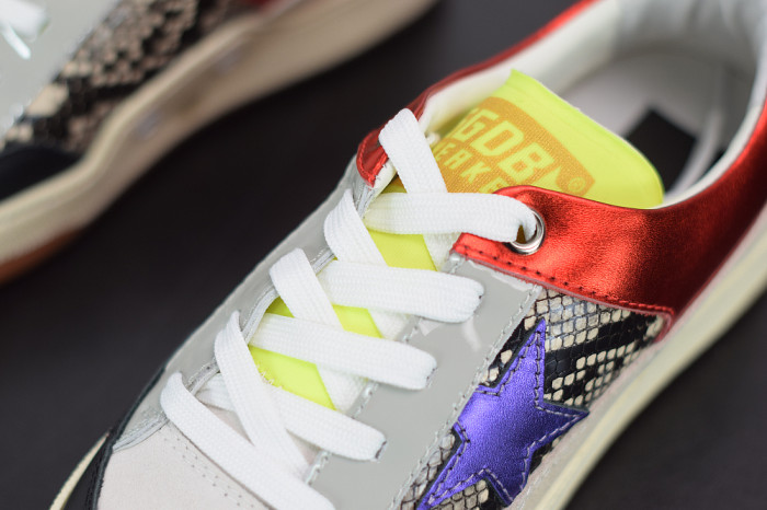 GGD Women’s fuchsia and leopard-print Yeah sneakers